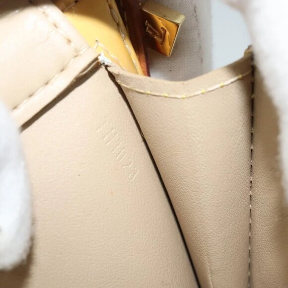 LOUIS VUITTON Monogram Vernis Motto Accessory Pouch Beige - Picture 14 of 16